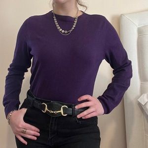 Talbots Purple Sweater